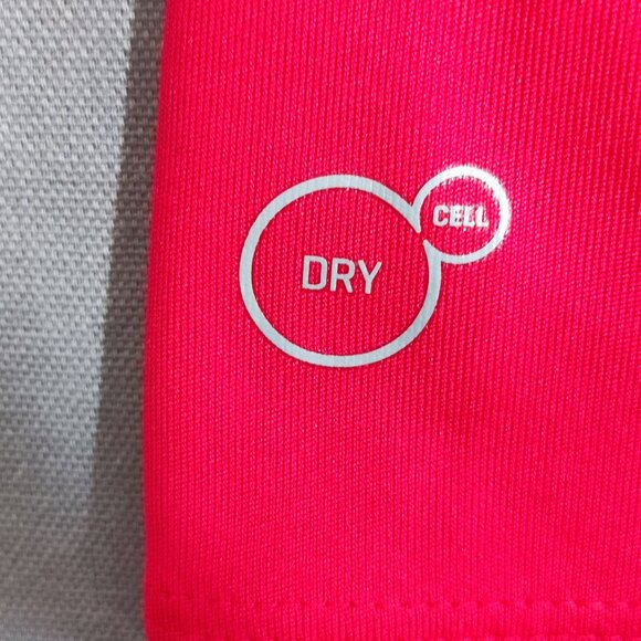 Puma Golf Polo shirt women's size M pink colour 1/4 button up neck short sleeve - Picture 6 of 8